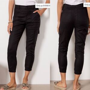 Evereve Black Tessa Cargo Jogger Pants Size 25